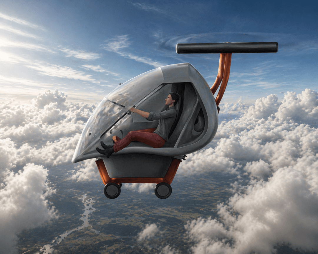 Flying pod vehicle
